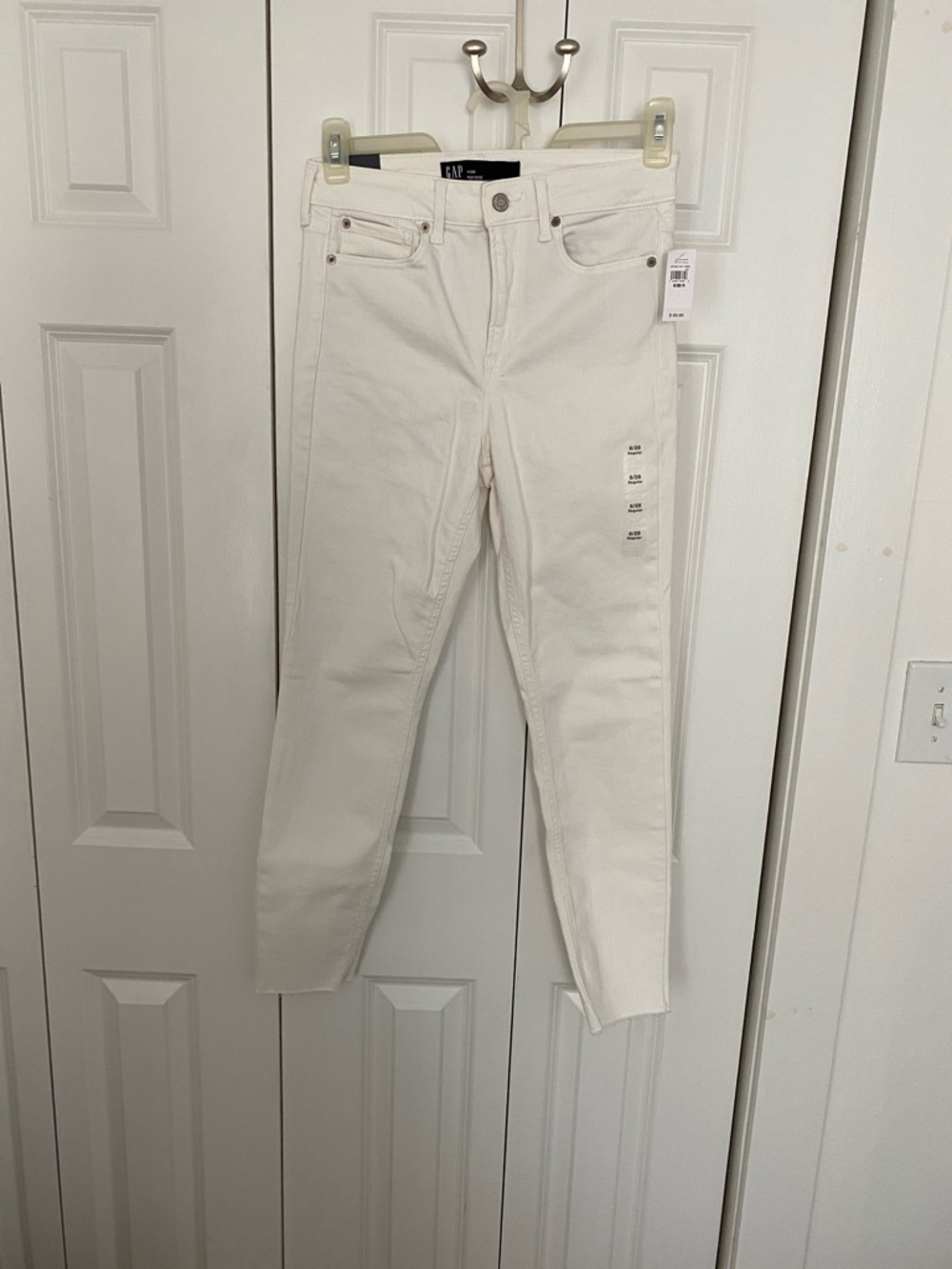 GAP Skinny High-Rise Ivory Women's Jeans